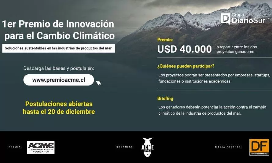 Invitan a sumarse al primer Premio de Innovación para el Cambio Climático 