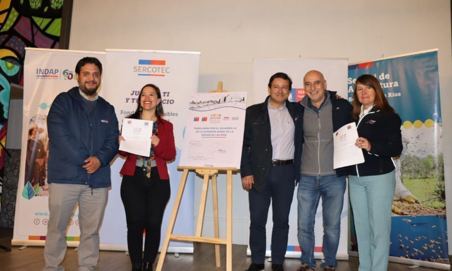 Alianza apoyará a emprendedores del mundo rural de la Región de Los Ríos 