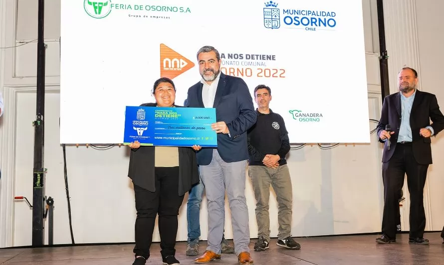 Emprendimiento de mujer triunfó en campeonato Nada nos detiene Osorno 2022