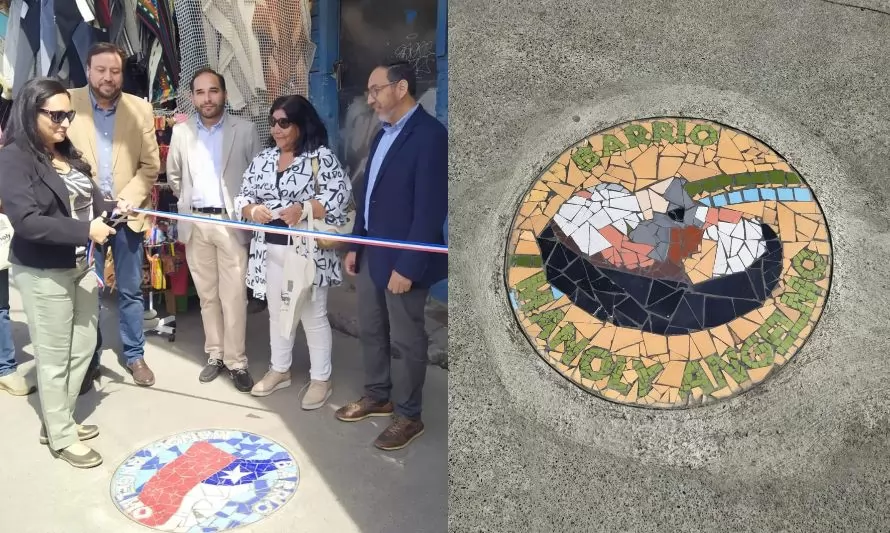 Con mosaicos artísticos culmina renovación para potenciar el turismo en Angelmó 