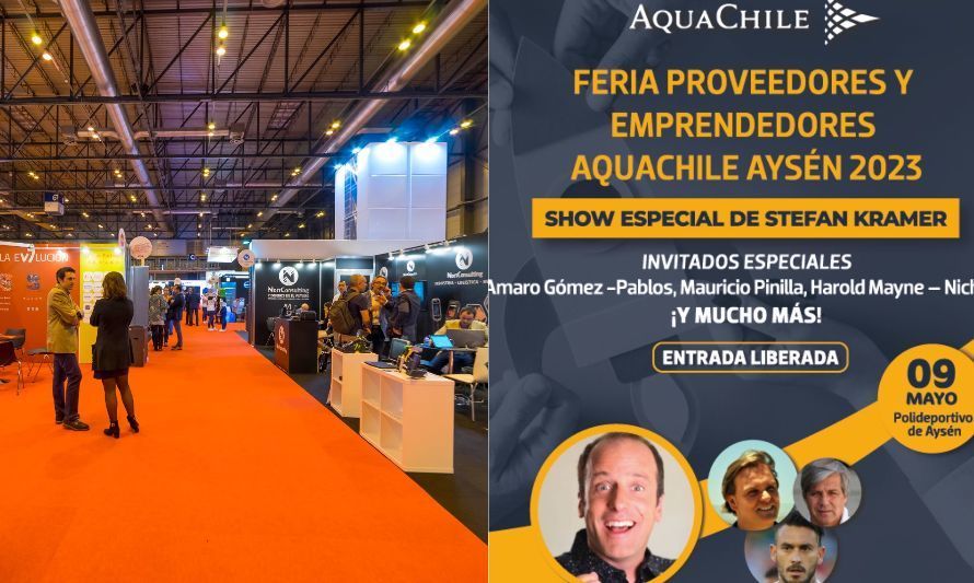 Todo listo para la feria de Proveedores y Emprendedores Aquachile Aysén 2023