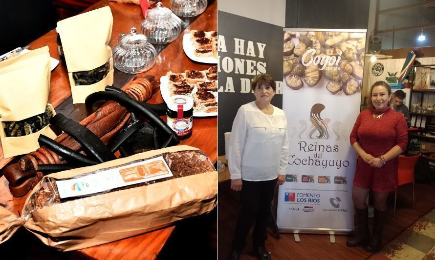 Productos a base de cochayuyo de las "Reinas del Cochayuyo". Crédito: Fomento Los Ríos.