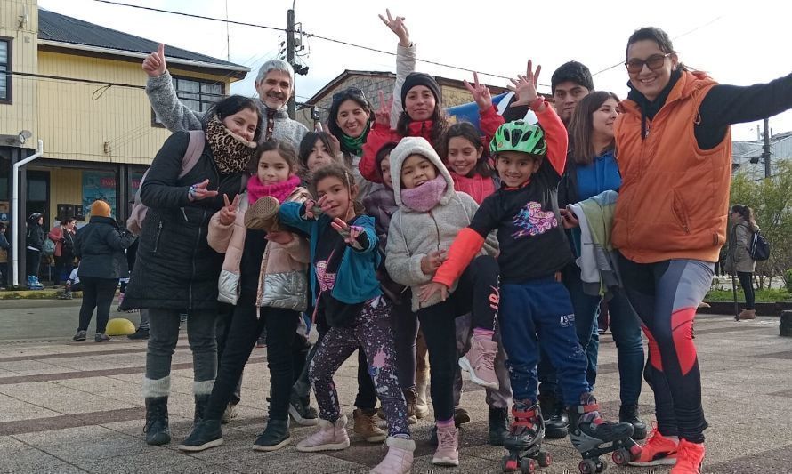 Tu Espacio Recrea: la propuesta familiar que instaura el patinaje en Chiloé