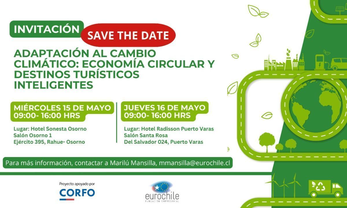 Realizarán evento para Pymes de Los Lagos sobre economía circular y destinos turísticos inteligentes